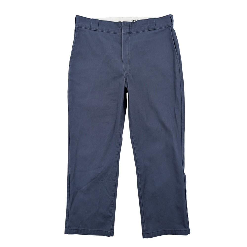 Dickies 874 Original Fit Work Pants Navy Blue Mens 36x30 Straight Leg
